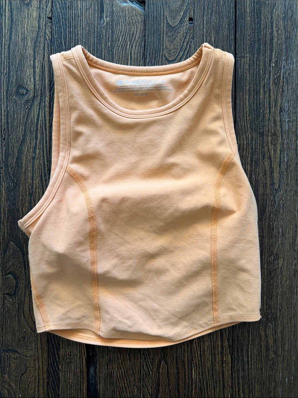 Beyond Yoga Peach/Orange Sleeveless Crop Tank Top